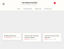 Tablet Screenshot of pennypatriot.com